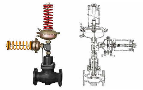 自力式壓力、壓差組合閥結構圖